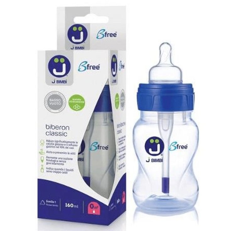 J Bimbi BFree Classic Biberon Antigoccia 160ml