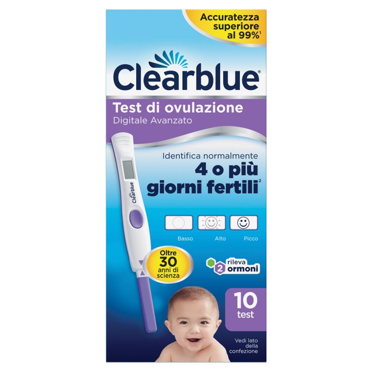 Test Di Ovulazione Digitale Avanzato Clearblue® 10 Test