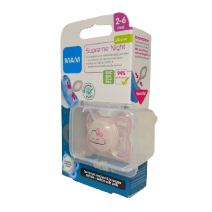 Supreme Night MAM 2-6 Mesi 1 Succhietto Rosa