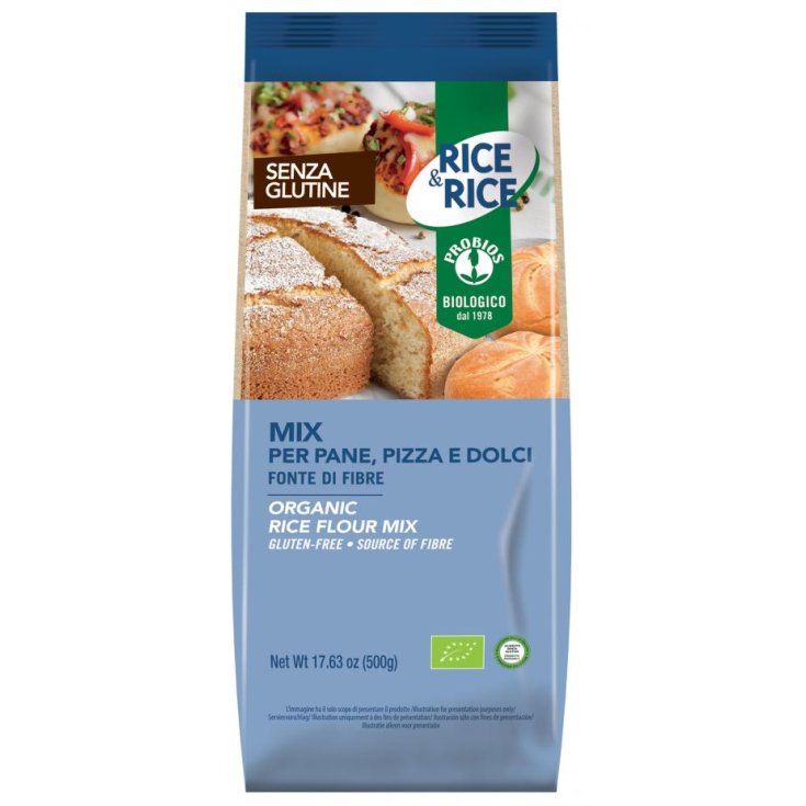 Rice&Rice Mix Per Pane Pizza Dolci Probios 500g