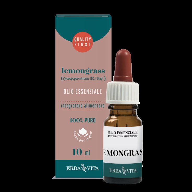 Lemongrass Olio Essenziale Erba Vita 10ml