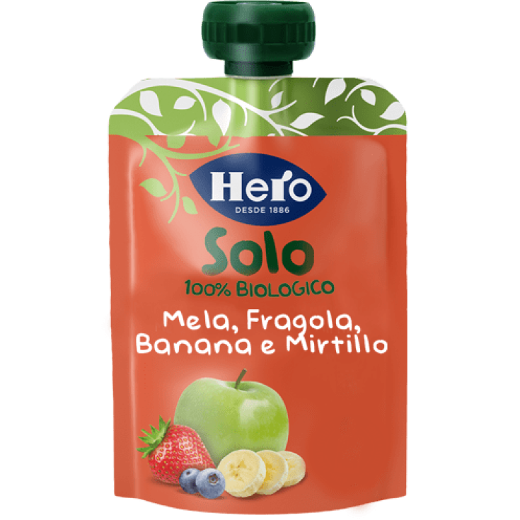 Solo Mela Fragola Banana Mirtillo Hero 100g