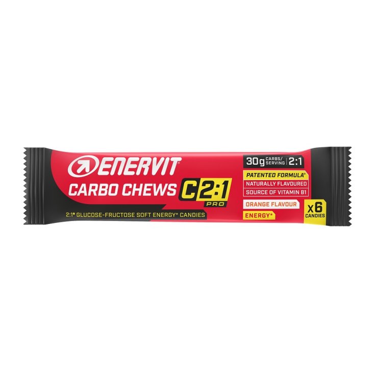 Carbo Chews C2:1 Pro Orange Flavour Enervit 6 Gommose