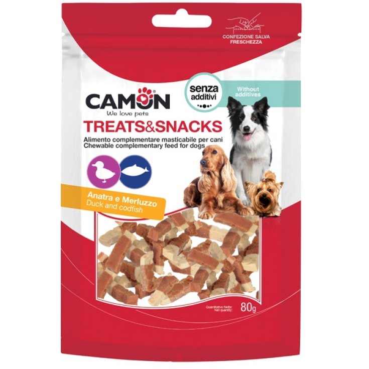 Treats&Snack Bocconcini di Anatra e Merluzzo - 80GR