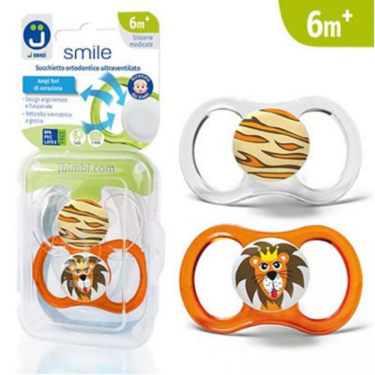 Smile Succhietti 6M+ Leone J Bimbi 2 Pezzi