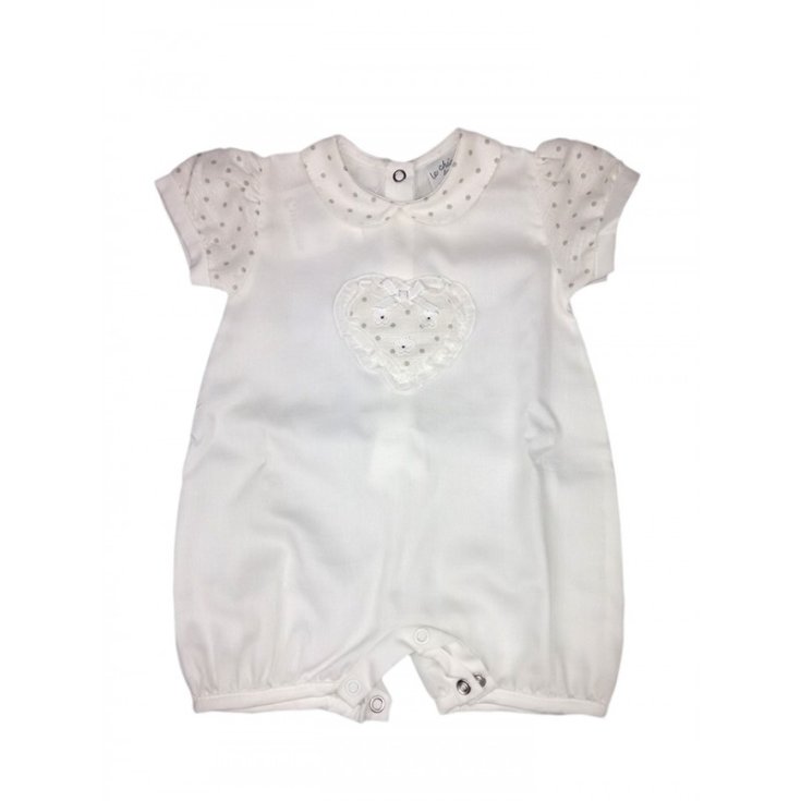 Le Chicche Tutina Pagliaccetto Colore Bianco Taglia 6 Mesi