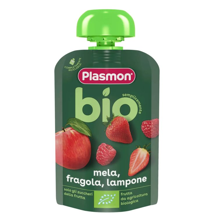 Mela Fragola Lampone Semplicemente Bio Plasmon 100g