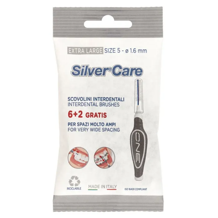 Scovolino Interdentale Extra Large SilverCare 8 Pezzi