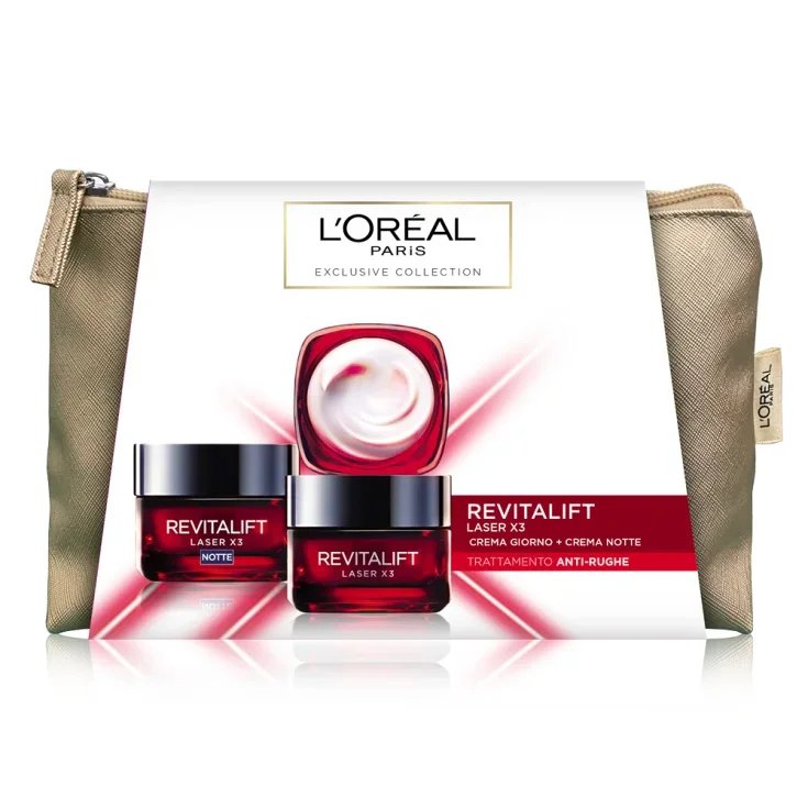Revitalift Laser X3 Con Pochette L'Oreal 2x50ml