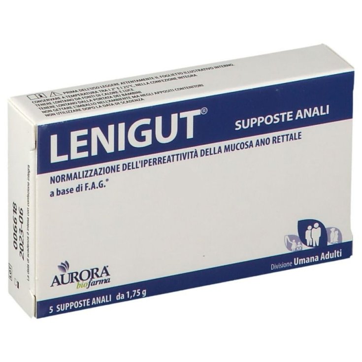 Lenigut Supposte Anali Aurora BioFarma 5 Pezzi