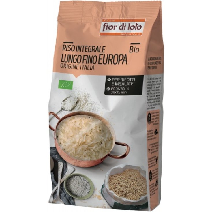 Riso Integrale Lungo Fino Europa Bio Fior Di Loto 1Kg