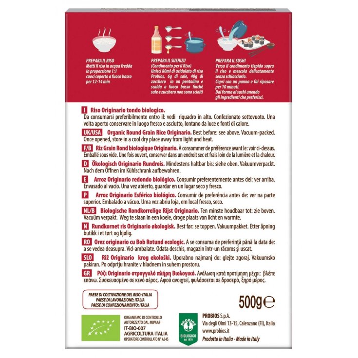 Riso Per Sushi PROBIOS 500g