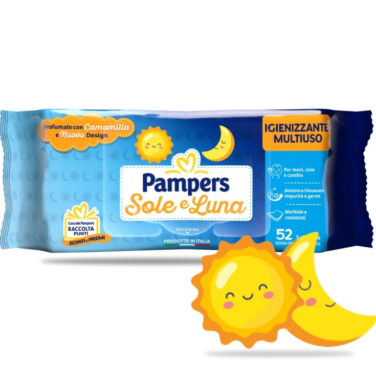 Salviettine Sole&Luna Pampers 52 Pezzi