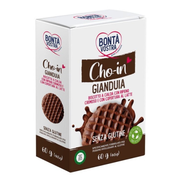 Cho-In Gianduia Biscotto A Cialda Bontà Vostra 4x15g