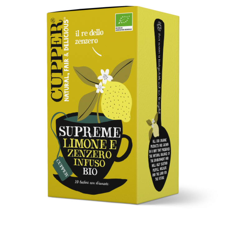 Infuso Biologico con Limone e Zenzero Cupper® 20 Bustine