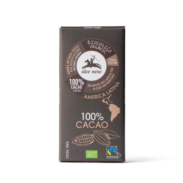 Tavoletta Di Cacao 100% Biologico Alce Nero 50g