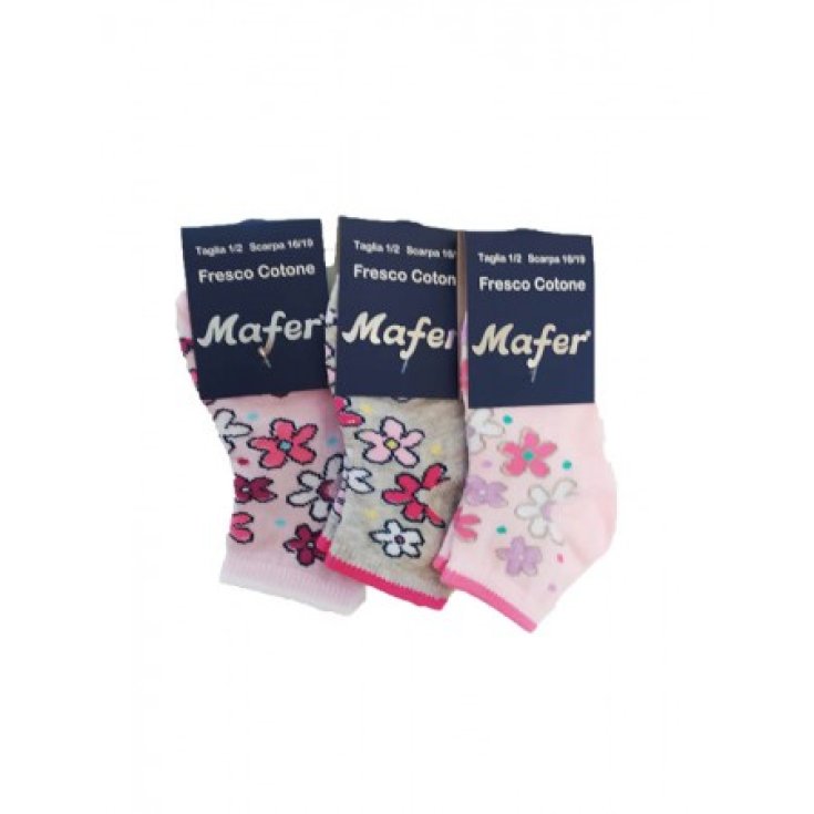 Calzini Fresco Cotone Bambina Mafer Set 3 Pezzi