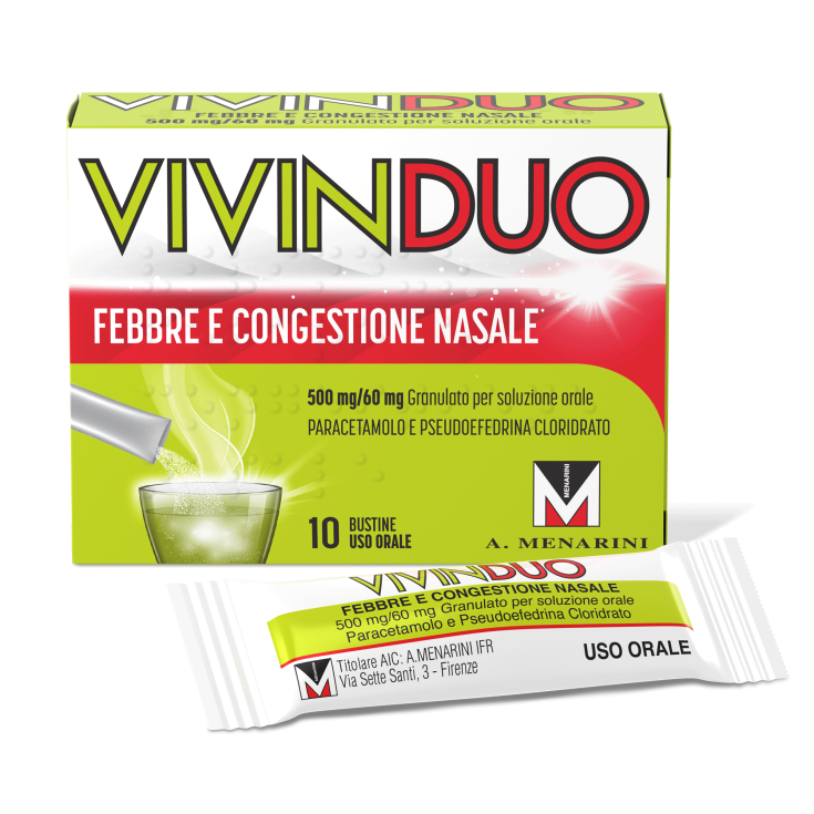 VivinDuo Febbre E Congestione Nasale Menarini 10 Bustine