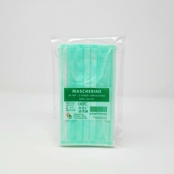 Mascherine Chirurgiche Con Elastico Farvisan 10 Pezzi