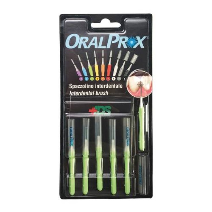 Spazzolino Interdentale Misura 2 Verde Oralprox 6 Pezzi