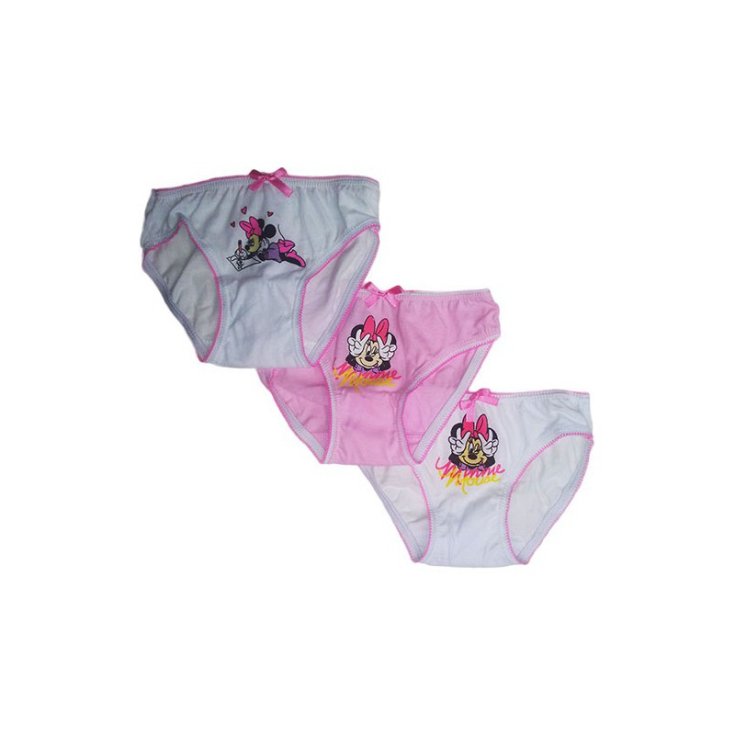 Tris slip mutandina bimba bambina Disney Minnie 2-3 anni