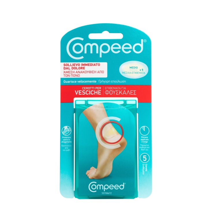 Cerotti Per Vesciche Formato Medio Compeed® 5 Pezzi