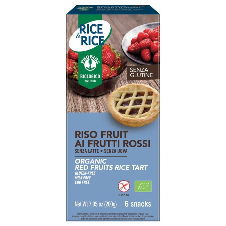 Riso Fruit ai Frutti Rossi Rice&Rice 6x33g