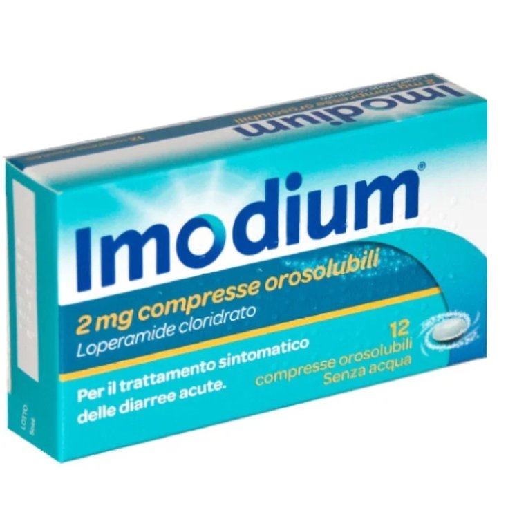 Imodium® 2mg 12 Compresse Orosolubili Confezione Europea