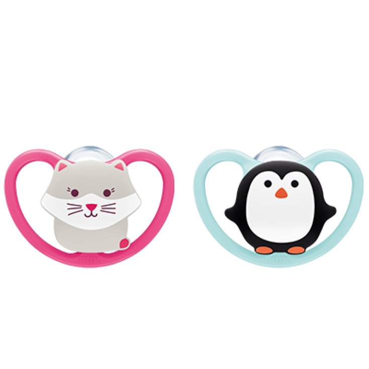 Succhietto Space Silicone 6-18M Nuk 2 Pezzi
