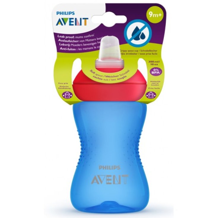 Tazza My Grippy Beccuccio Morbido Azzurro Avent