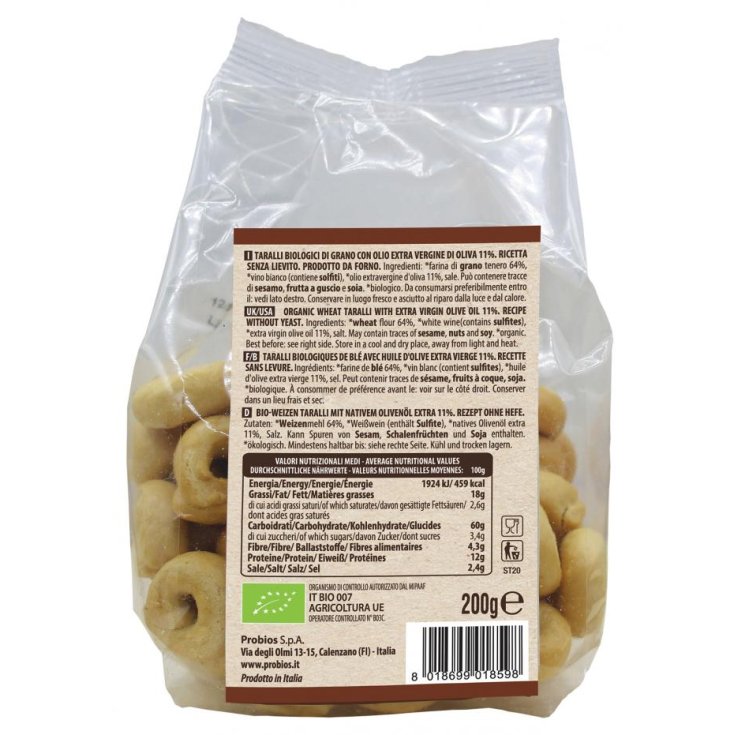 La Via Del Grano Taralli Di Frumento Probios 200g