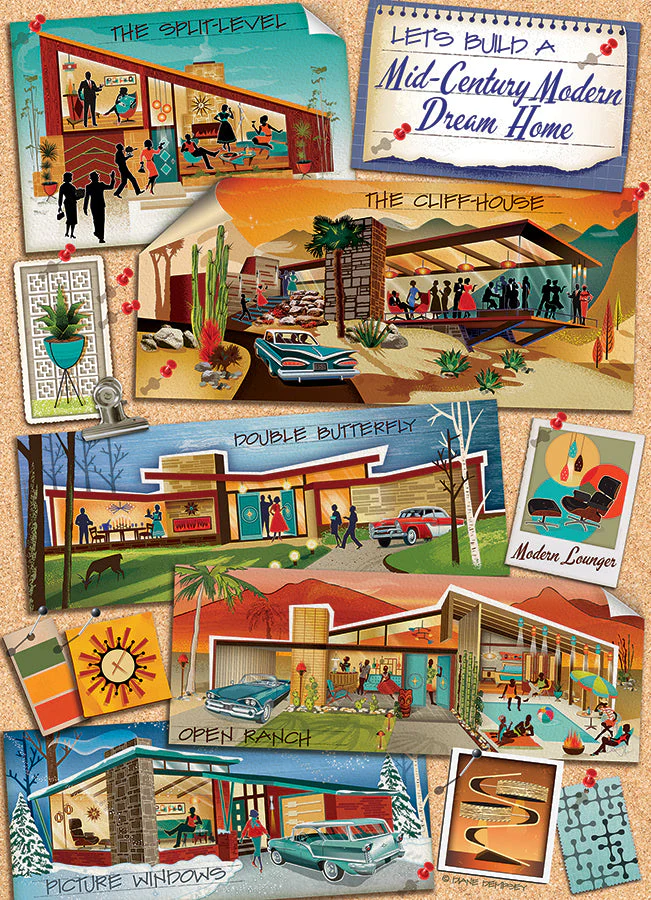 Mid-Century Modern Dream Home | 1000 Piece