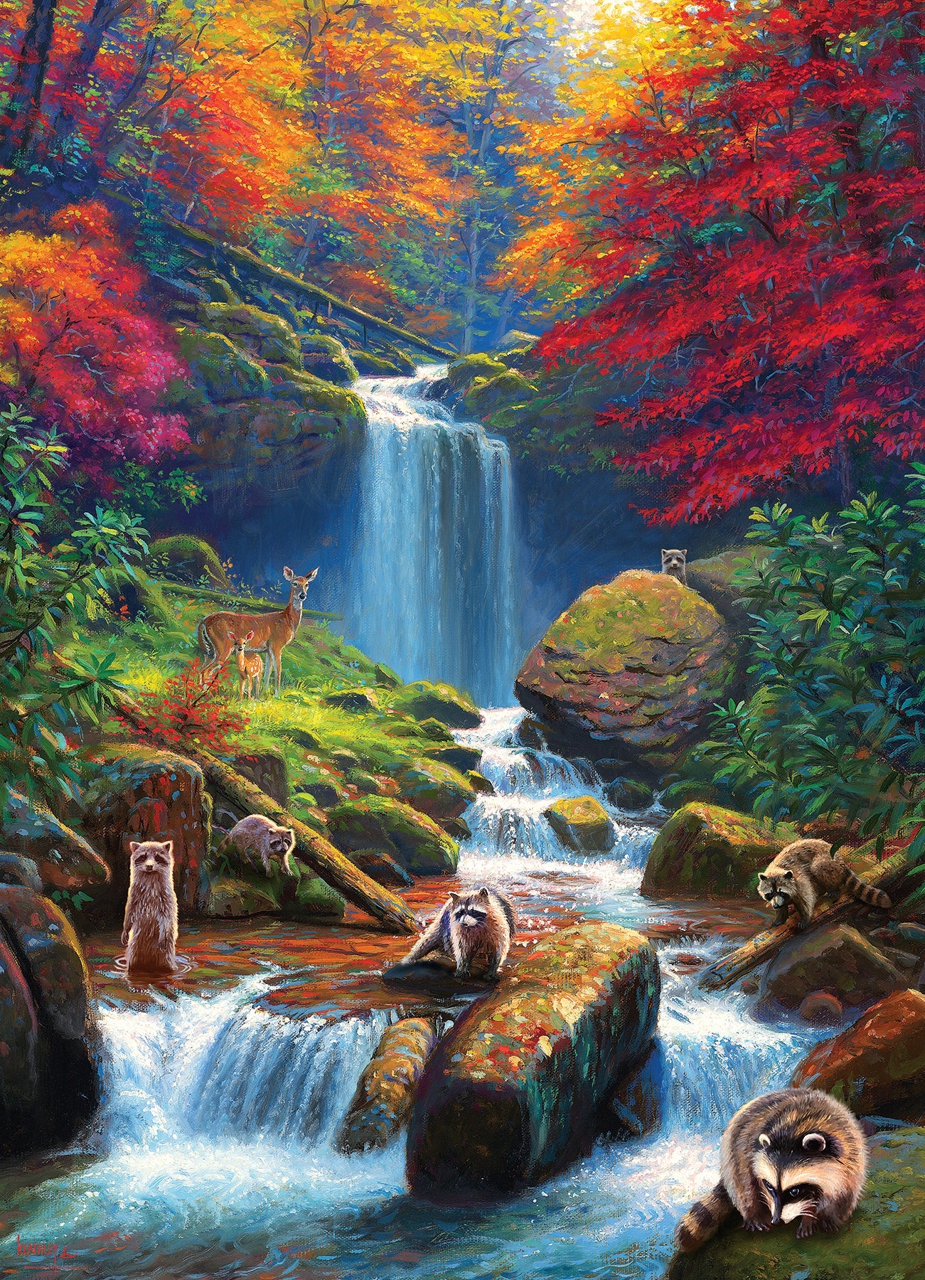 Mystic Falls in Autumn | 1000 Piece
