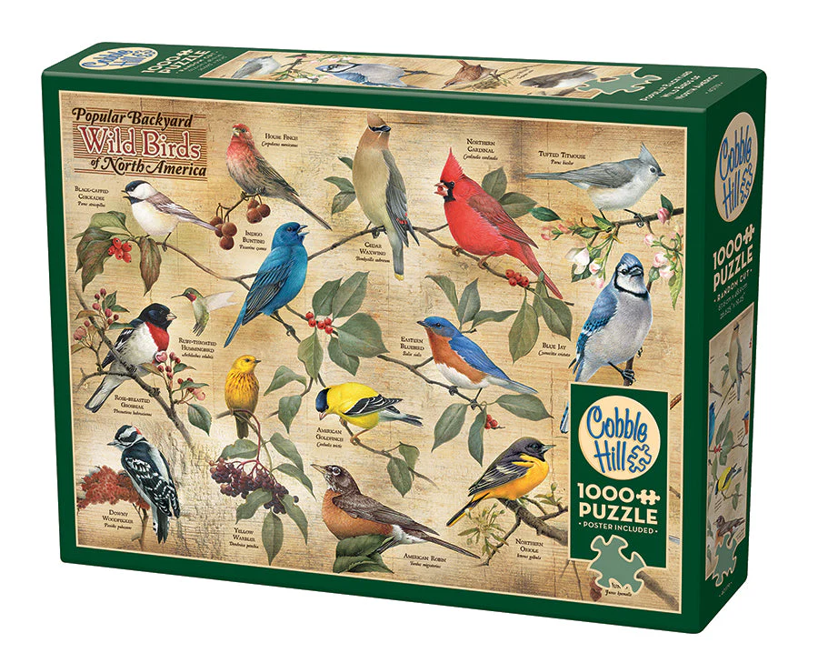 Popular Backyard Wild Birds of North America | 1000 Piece