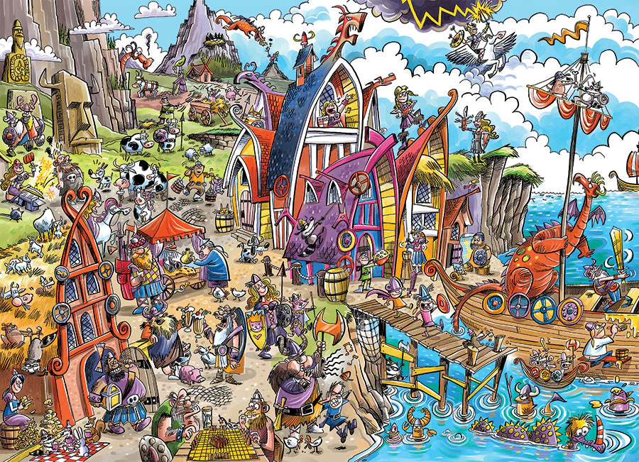 DoodleTown: Viking Village | 1000 Piece