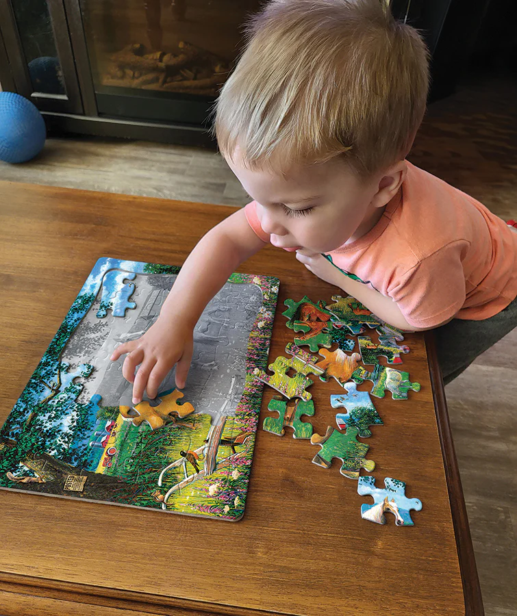 Horses in the Field (tray) | 35 Piece Tray