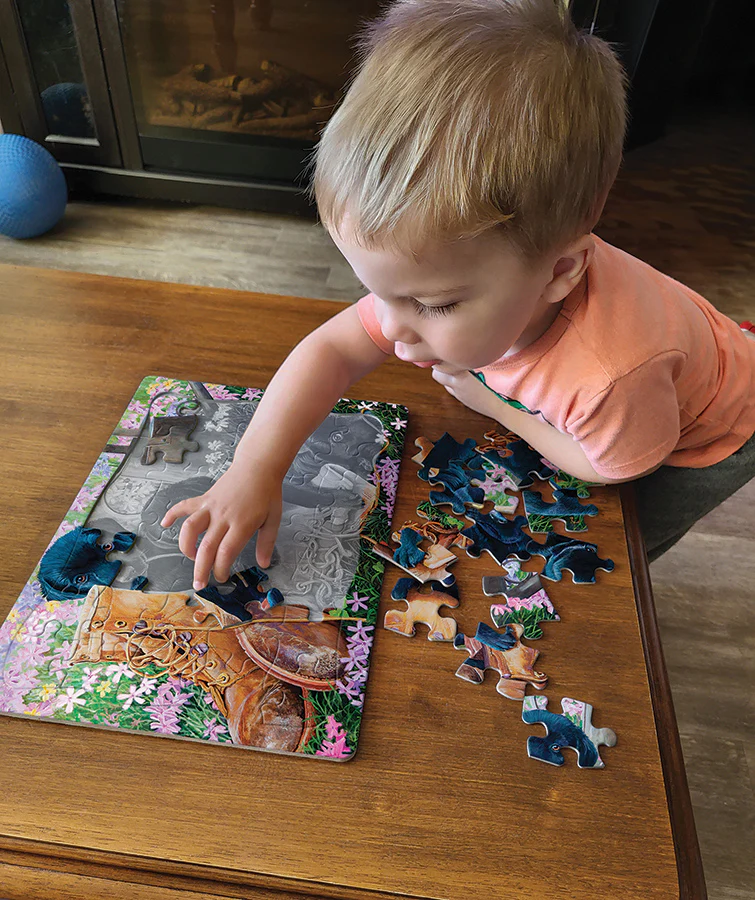 Black Lab Puppies (tray) | 35 Piece Tray