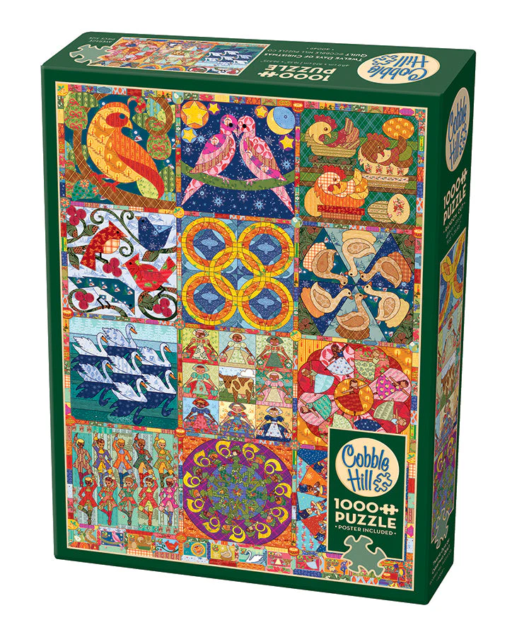 Twelve Days of Christmas Quilt | 1000 Piece