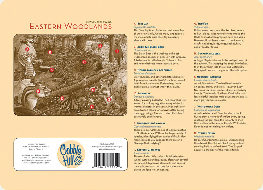 Eastern Woodlands (tray) | 35 Piece Tray