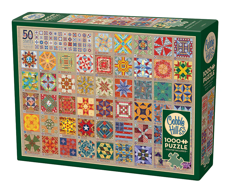 50 States Quilt Blocks | 1000 Piece