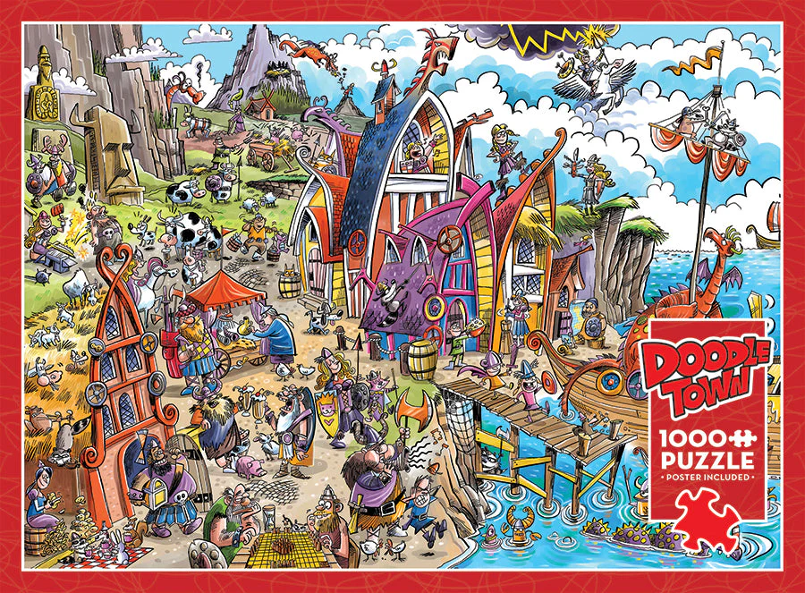 DoodleTown: Viking Village | 1000 Piece