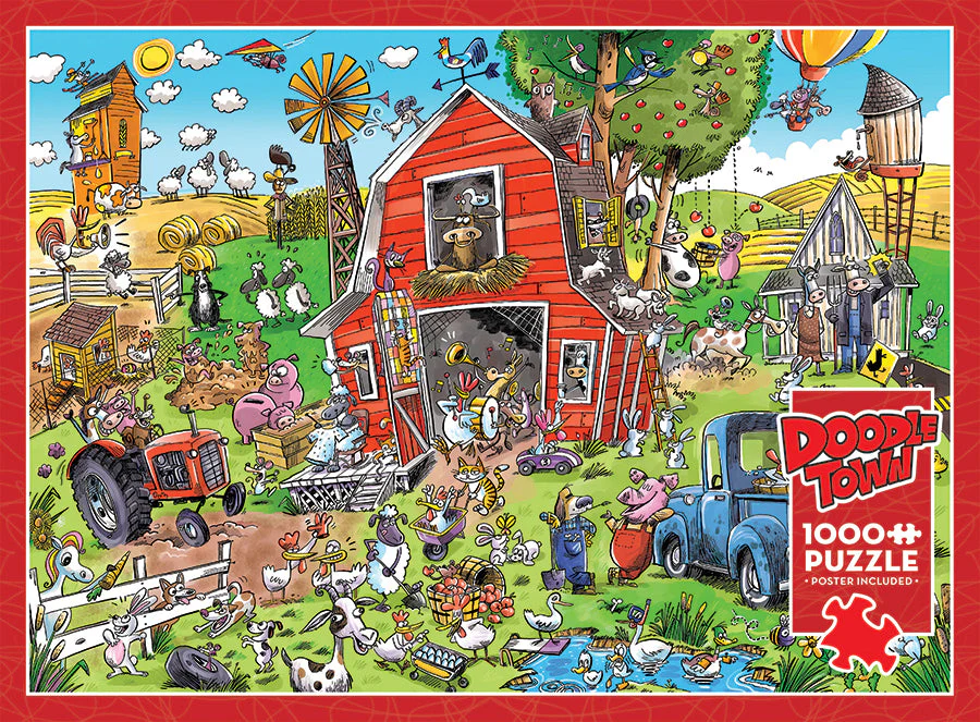 DoodleTown: Farmyard Folly | 1000 Piece