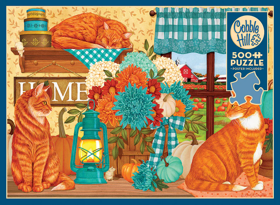 Pumpkin Patch Cats | 500 Piece