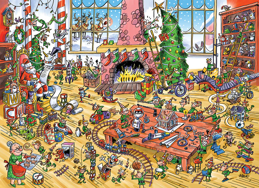 DoodleTown: Elves at Work | 1000 Piece