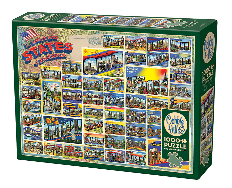 Vintage American Postcards | 1000 Piece