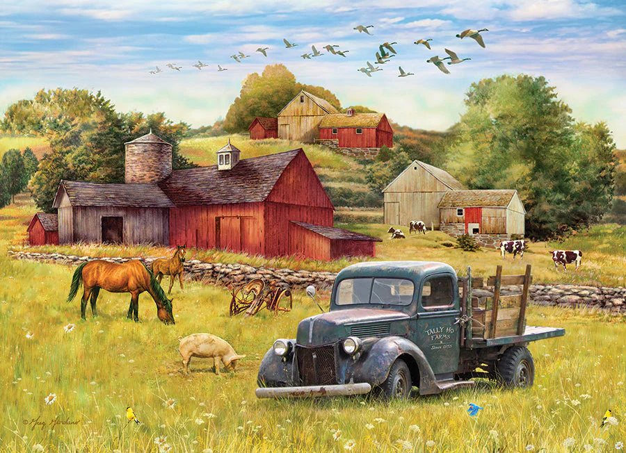 Blue Truck Farm (tray) | 35 Piece Tray