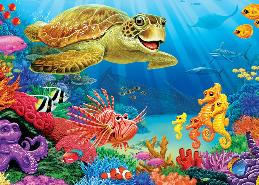 Undersea Turtle (tray) | 35 Piece Tray