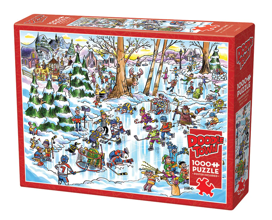 DoodleTown: Hockey Town | 1000 Piece