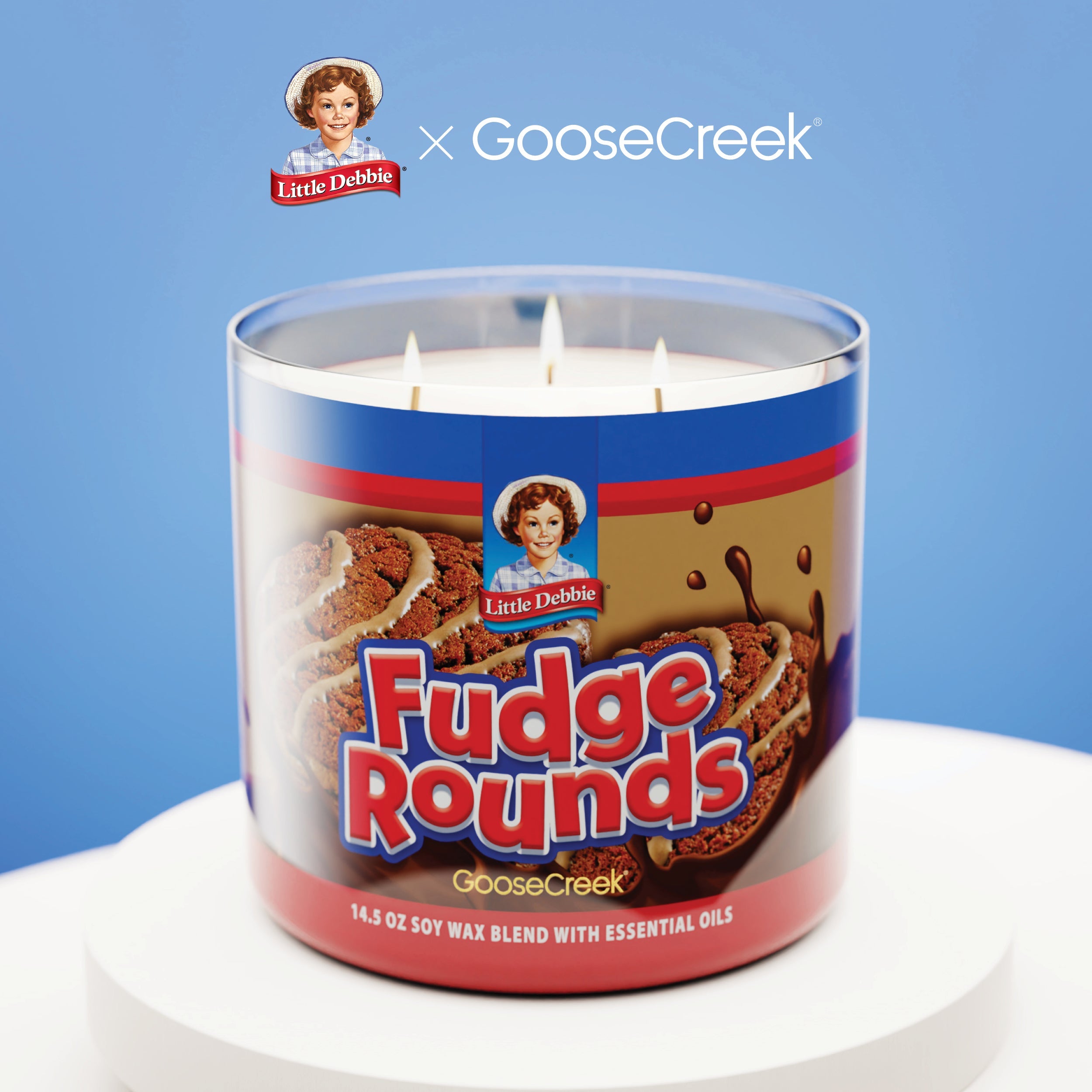 Fudge Rounds Little Debbie TM 3-Wick Candle