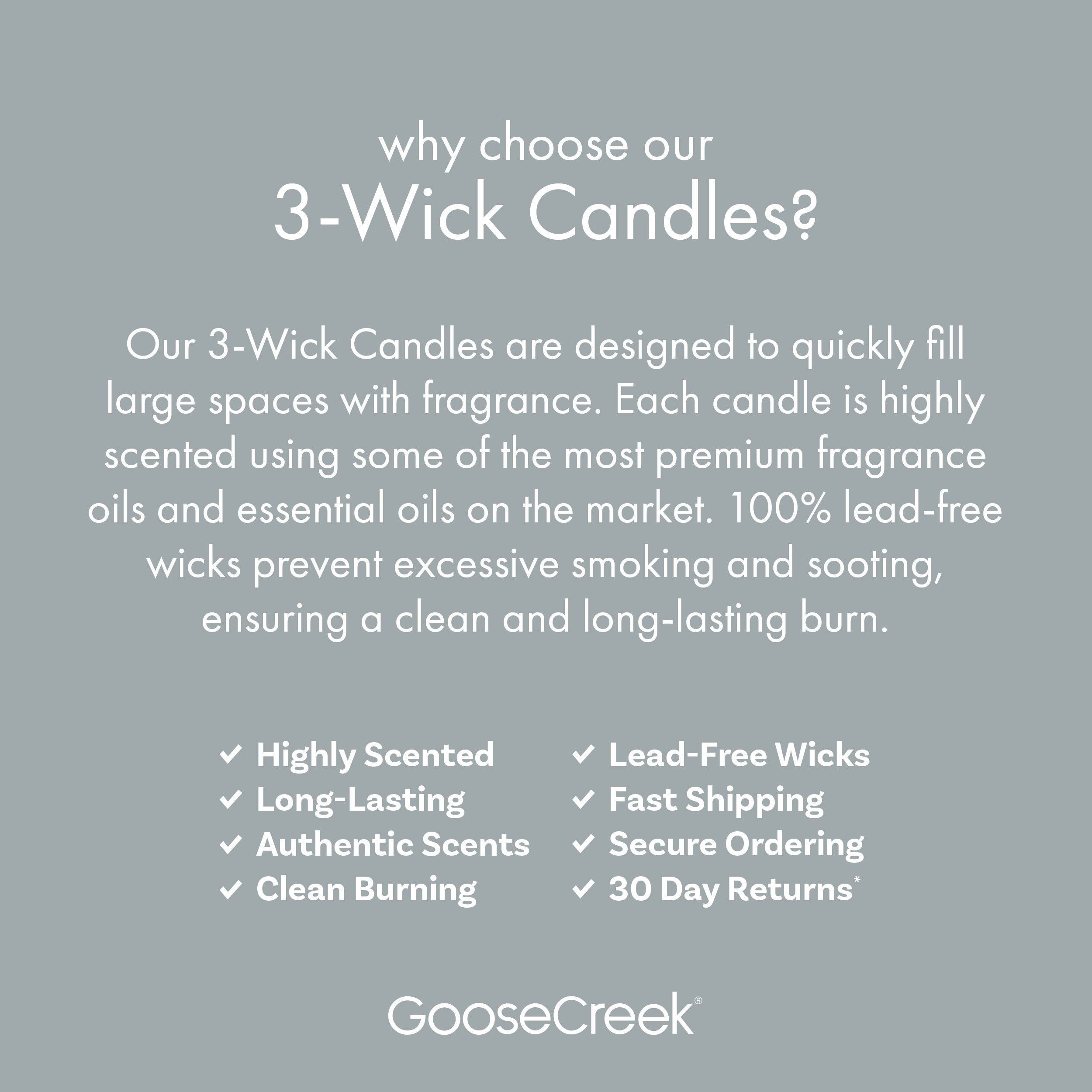 Teakwood 3-Wick Candle